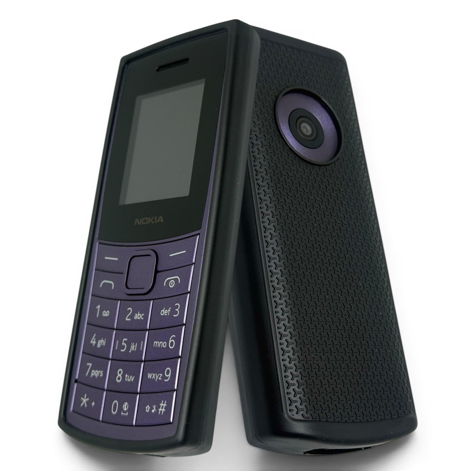 ZAOMA Premium Back Case TPU Cover Compatible for Nokia 110 4G 2023 DS - Model No. : TA-1556 Keypad Mobile Feature Phone Rugged Case (NK1104G2023_MATBLK)-image-12