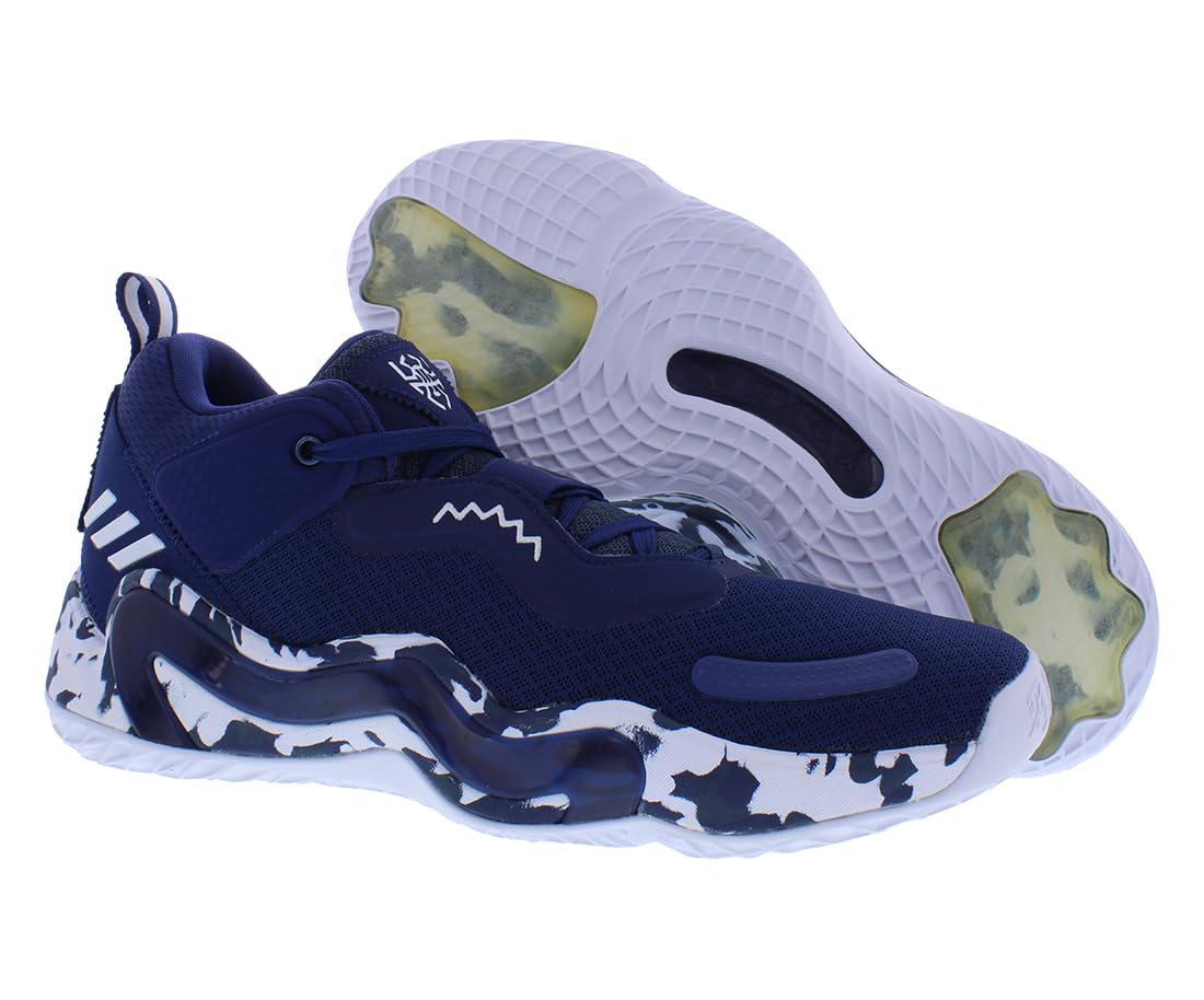 adidas D.O.N. Issue 3 Unisex Shoes Size 8.5, Color: Navy Blue/Cloud White/Crew Navy