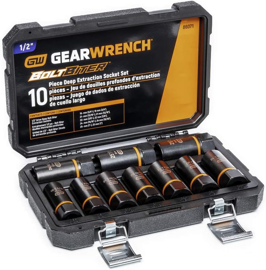 GEARWRENCH 10Pc 1/2" Drive Bolt Biter Set (86071)