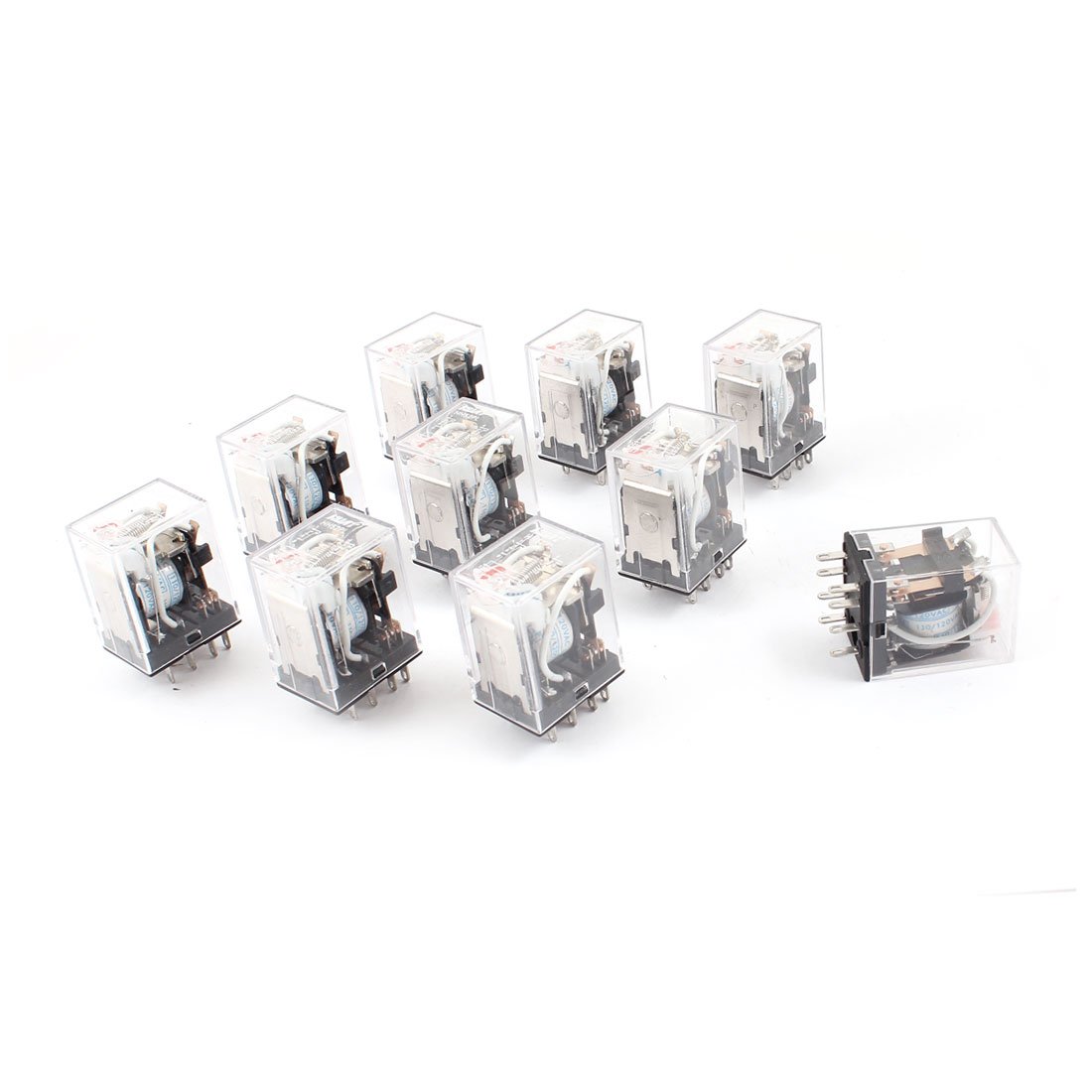 AQHYEBNSR AC 110/120V Coil DPDT 8Pin General Purpose Power Relay 10 Pieces