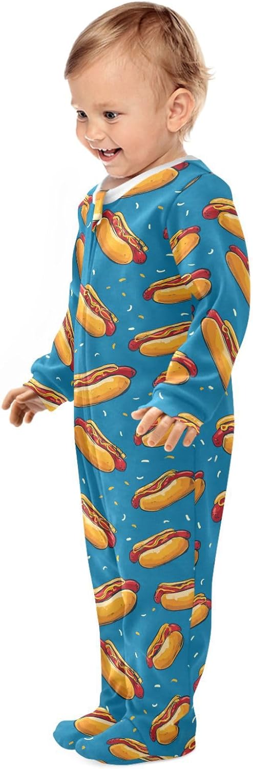 Dussdil Baby One-Piece Footies Newborn Rompers Pajamas Cotton Footed Pjs for Sleep Play Boys Girls