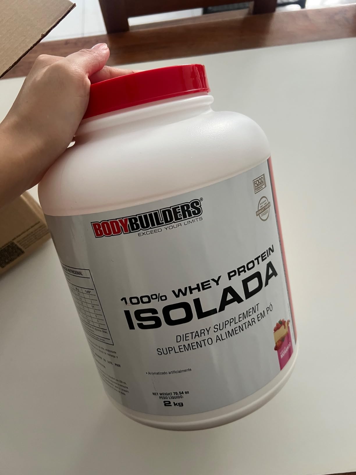 Whey Protein 100% Isolada Baunilha 2kg – Bodybuilders