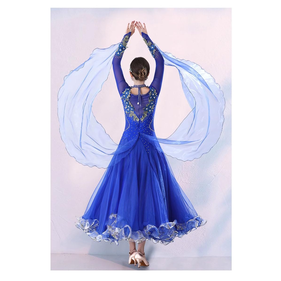 Amazon.co.jp: プロフェッショナルワルツモダン競技ダンス衣装社交