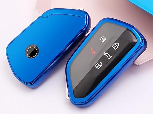 Miniatura 5 de Funda para llavero compatible con Volkswagen VW MK8 GolfGTI Skoda Octavia suave TPU soporte remoto protector de piel, funda de entrada sin llave