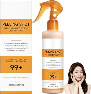 Peel Shot Keratin Care kojic acid turmeric spray, dry body skin spray for skin, skin exfoliation, facial dead skin removal for body and face (1pc)