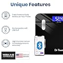 Dr Trust (USA) Digital Smart Electronic Rechargeable Bluetooth Fitness Body Composition Monitor Fat Analyzer 2.0 Weight Machine and Weighing Scale model-509 (Black) gallery image