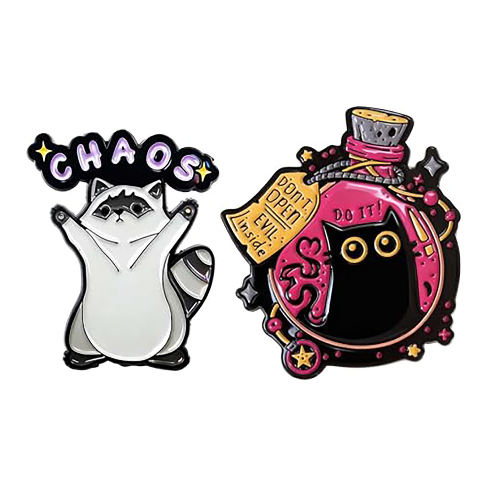 2 Pcs Enamel Pins, Saree Pins and Brooch Pins for Women, Fashion Badges for Bags and Accessories, Collectible Brooches for Women