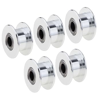 GT2 Timing Belt Idler Pulley, 20 Toothless, 5 mm Bore, for 6 mm Width Belt