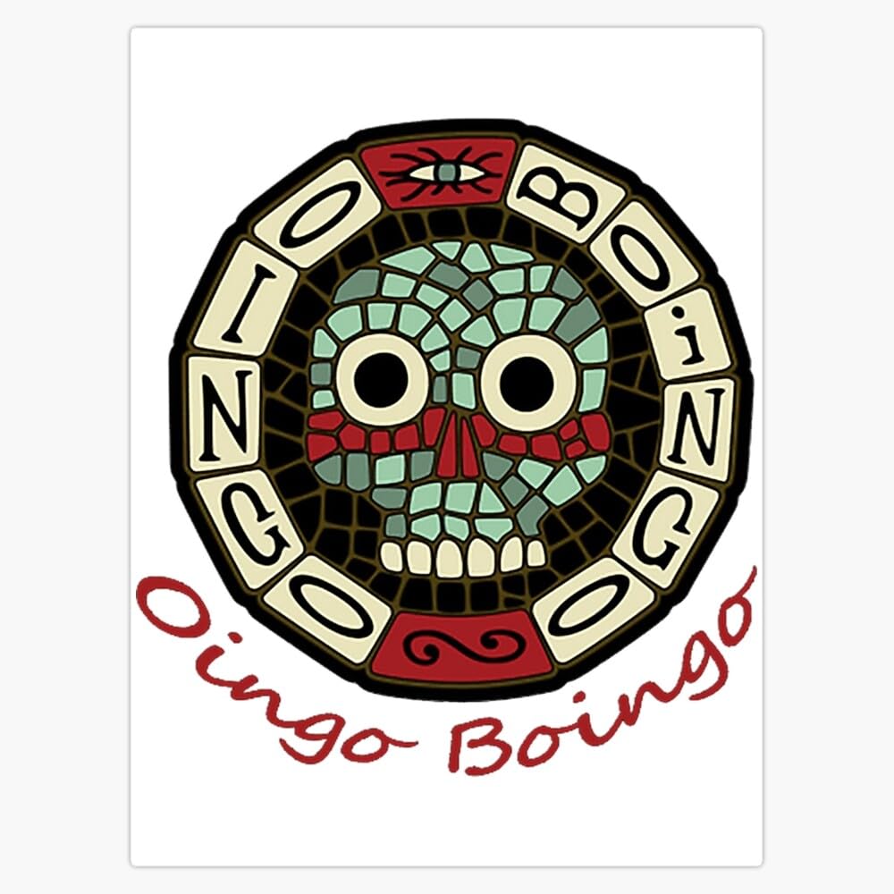 Oingo Boingo design Classic Window Water Bottle Bumper Sticker Decal 5"