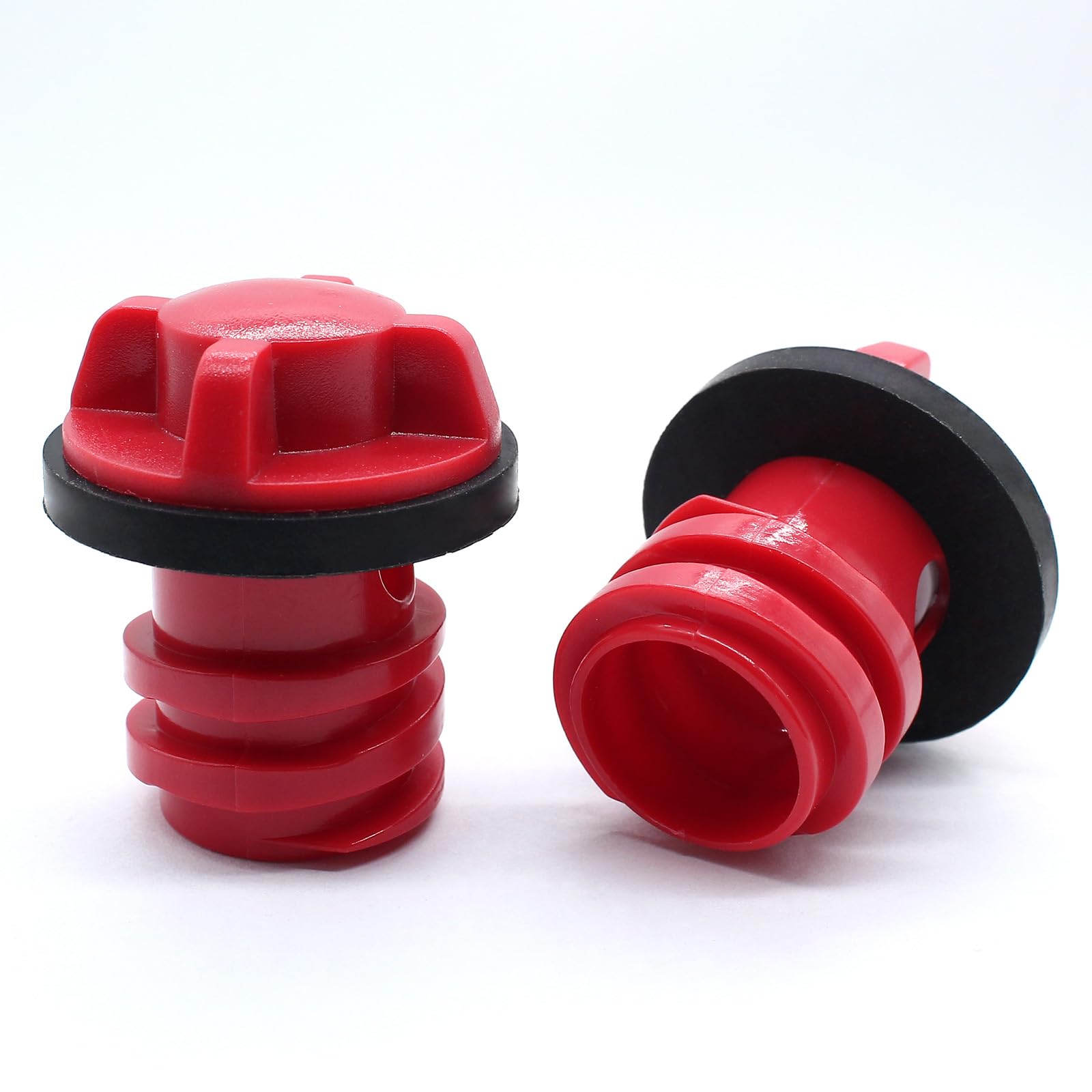 Cionyce 2 Pcs Tank Cooler Drain Plugs 1.1 Inch Dia Plastic Cooler Plug Replacement Red Cooler Drain Plugs Accessories