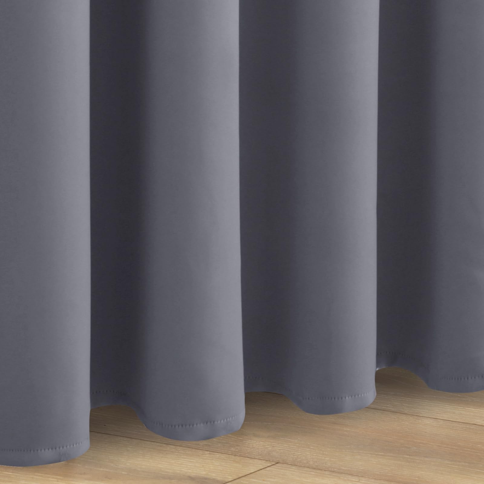 JIUZHEN Tende oscuranti con fermatenda, termiche, per soggiorno, protezione dal calore, 2 pezzi, 160 x 106 cm (altezza x larghezza