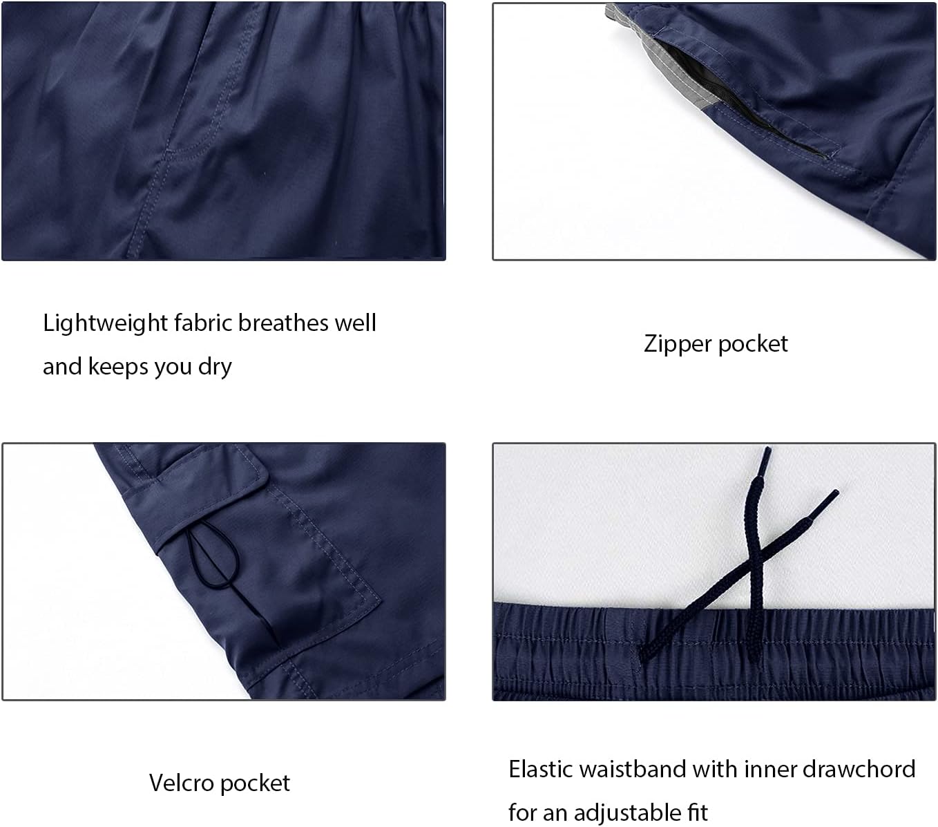 EZRUN Men's 3D Padded Mountain Bike Shorts Lightweight MTB Cycling Shorts - Image 4