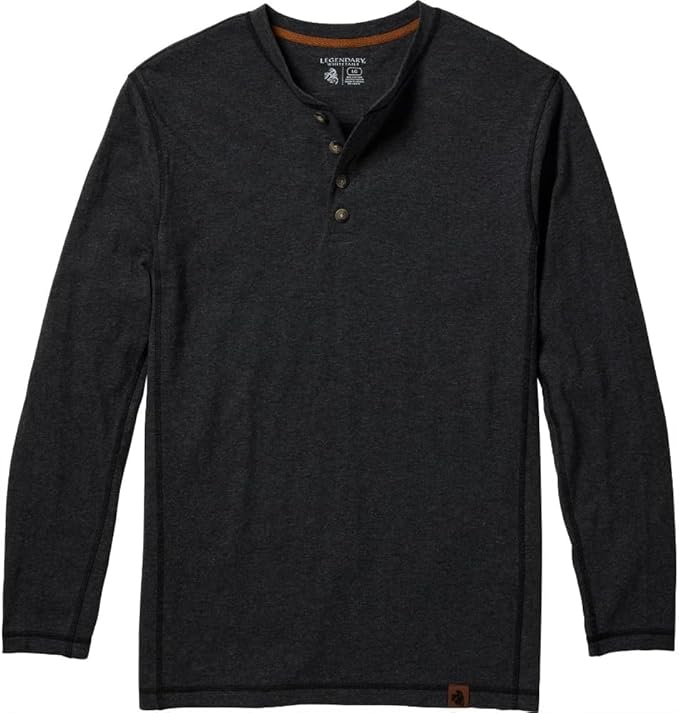 Legendary Whitetails Mens Henley Long Sleeve Casual Fit Shirt