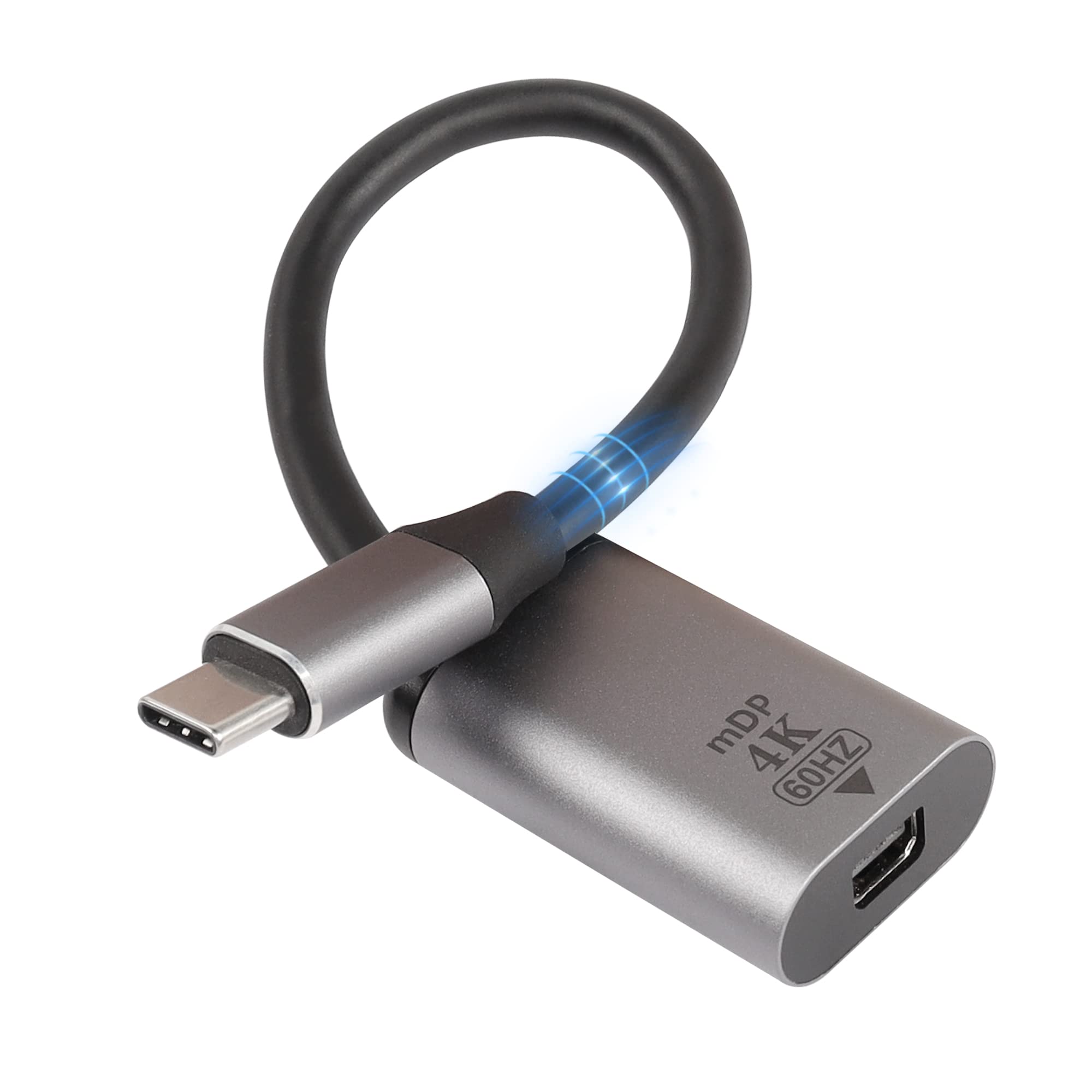 Adattatore Da USB-C A Mini DisplayPort - 4K A 60Hz, Per Monitor, TV E Proiettori, Cavo 17cm - Foto 6