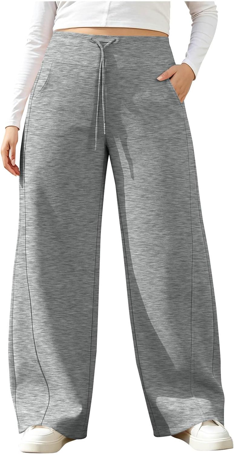 Women's Plus Size Wide Leg Pants, Palazzo High Waist Casual Trousers