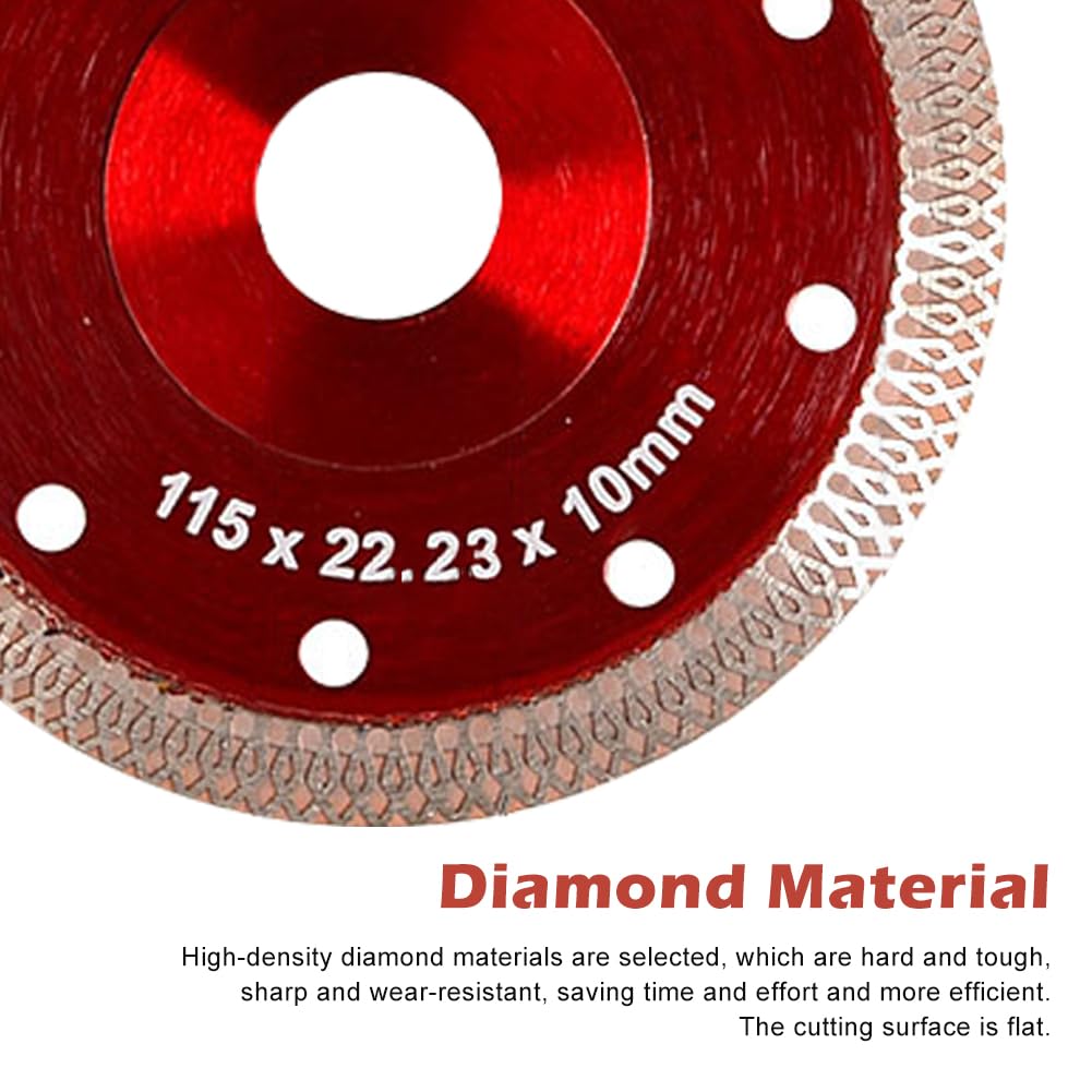 Ansodo 2Pcs 115mm Diamond Cutting Disc for Angle Grinder Tile Cutting Disc, Sharp Cleaning Cut Porcelain, Concrete, Tile - Image 3
