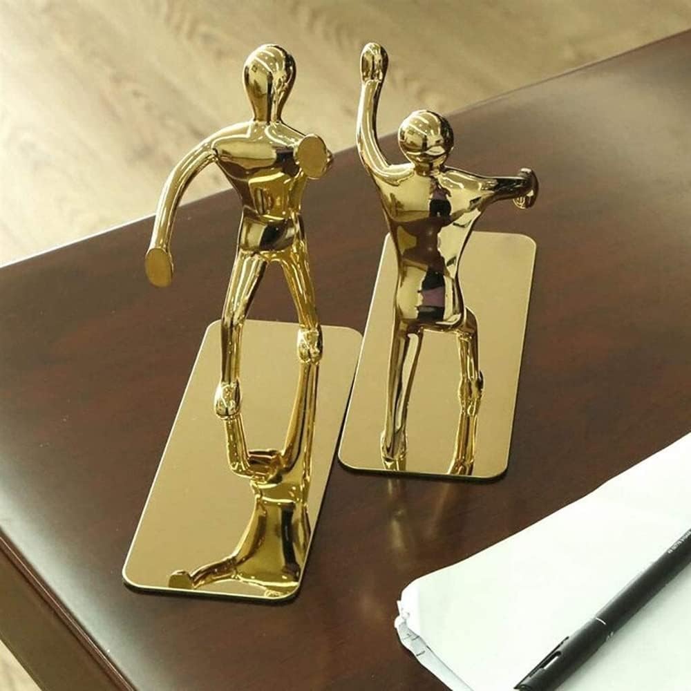 Book End Bookends Heavy Duty Zinc Alloy Book End, Non-Skid Bookend, Metal Book Ends for Shelves Book Stoppers