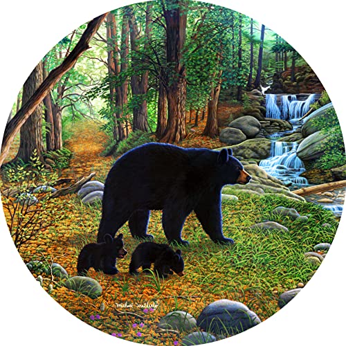 Tire Cover Central Black Bear & Cubs Spare Tire Wheel Cover for RV Camper and All Other Spare tire Size (See Drop Down menu)