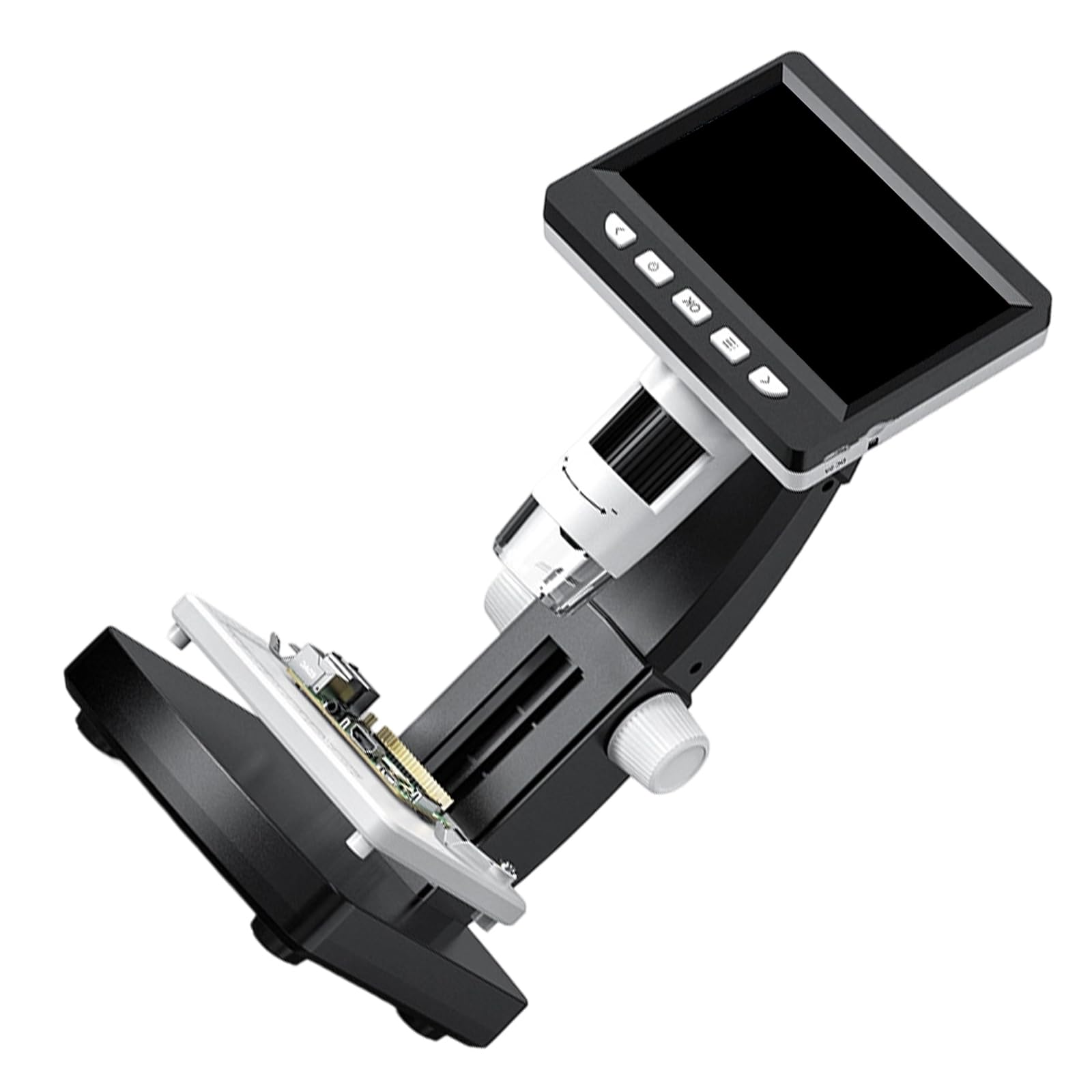 Microscopio digitale professionale 1080P con 8 luci LED e batteria ricaricabile Ideale per microscopio LCD per monete e ispezione