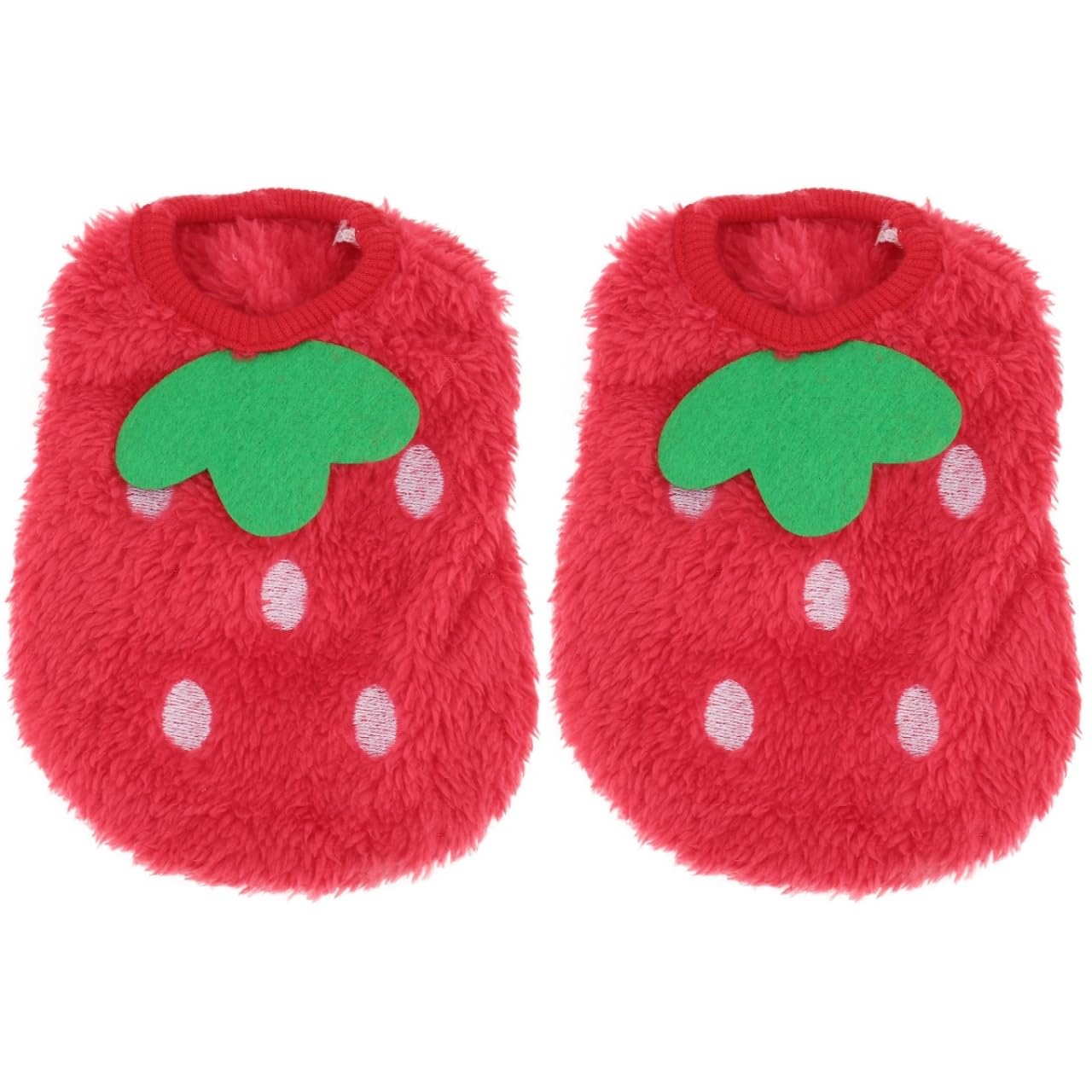 POPETPOP Small Pet Vest Hoodie Winter Fleece Clothes for Guinea Pig Bunny Ferret Soft Warm Costume Apparel for Small Animals