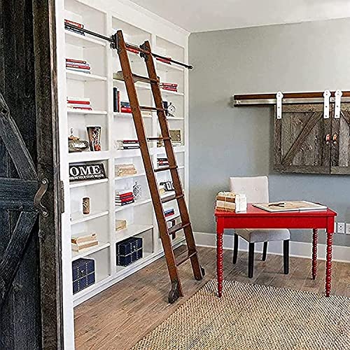 Kit rail pour échelle de bibliothèque 200cm, idéal salon et bureau - 2