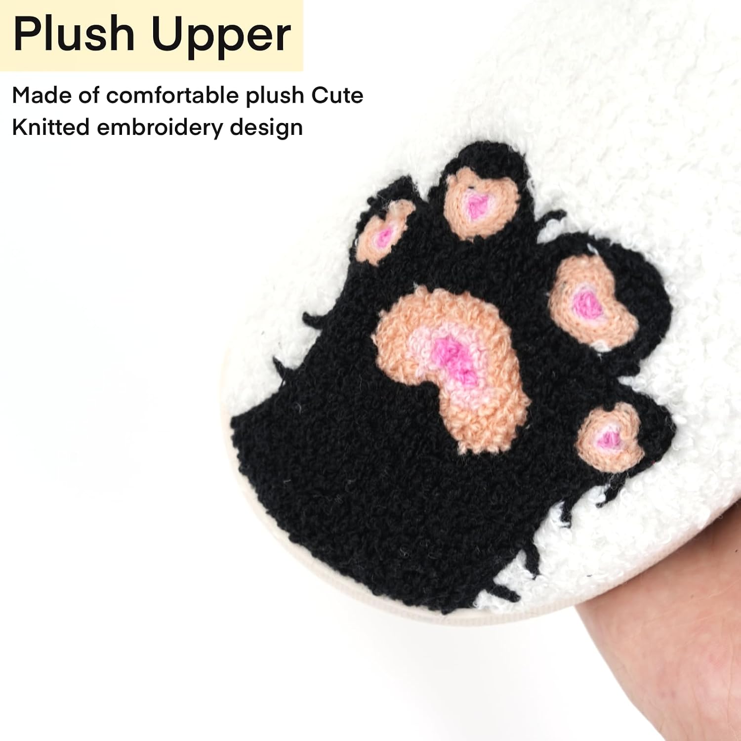 Cartoon Slippers for Womens Mens Cute Cozy Plush Warm Slip-on House Shoes for Indoor and Outdoor Meet Me at Midnight Strawberry Mushroom Evil Eyes Love Heart Slippers