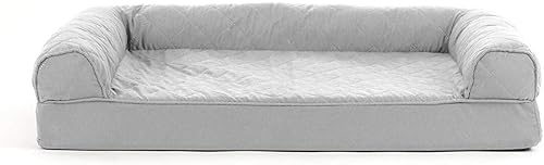 Miniatura 2 de Furhaven Cama de gel refrescante para perros medianos/pequeños con refuerzos extraíbles y funda lavable, para perros de hasta 35 libras - Sofá