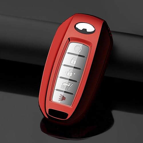 Miniatura 9 de Tengare Funda para llavero de automóvil compatible con funda para llaves Infiniti, protector rosa