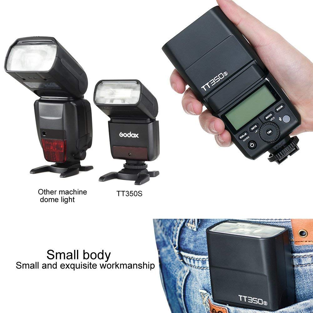 Godox TT350s 2.4G HSS 1 / 8000s TTL II GN60 Flash Speedlite for Sony A7R A7S A7RII A7S A7RII A6300 A6000 DSLR Camera