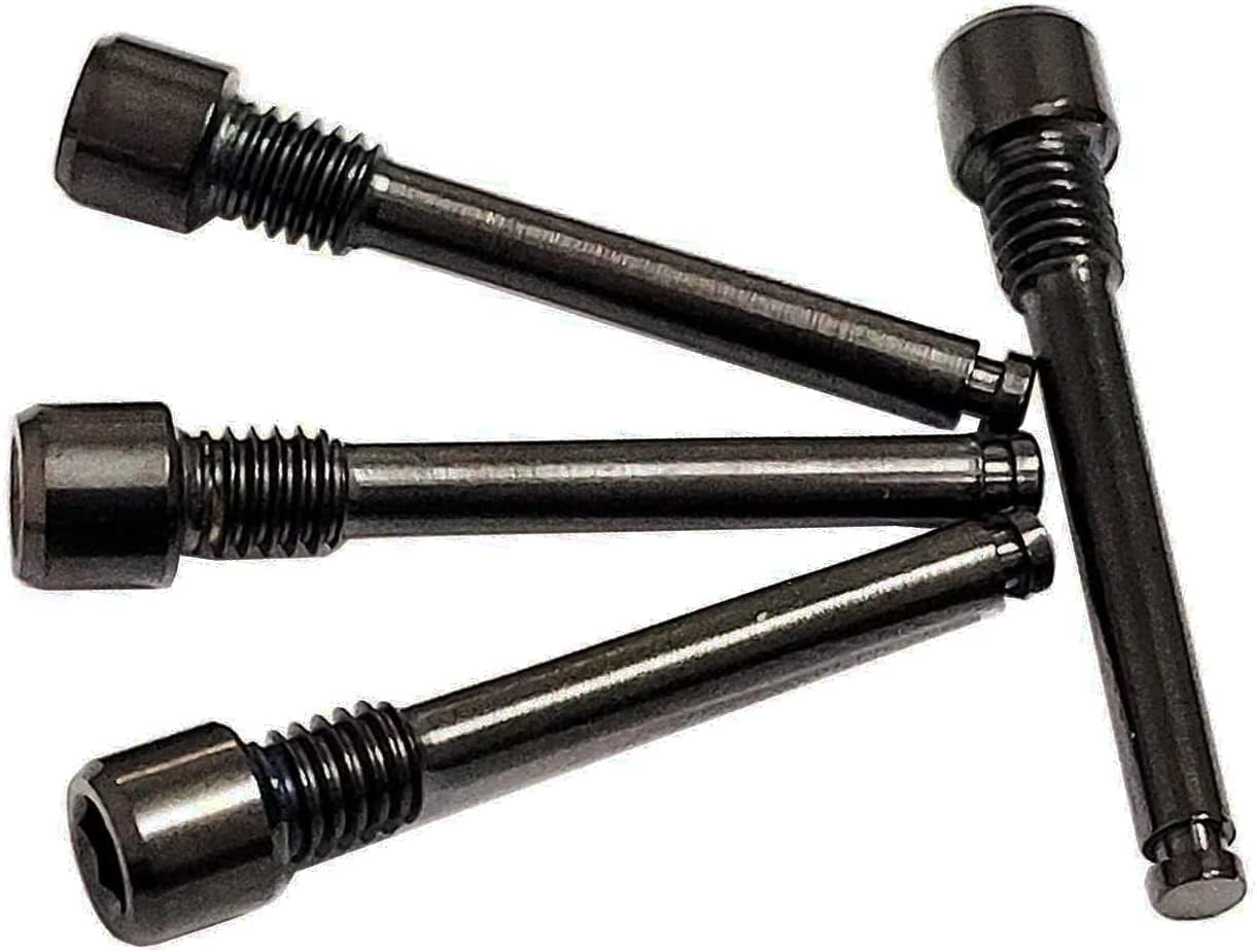 Young Wolf 4X M4 x 26mm Titanium Bolts for Bike Cycling Disc Brake Pad Threaded Pin Inserts Screw Disc Brake Pad Pin Axle for Threaded Hydraulic Disk Caliper