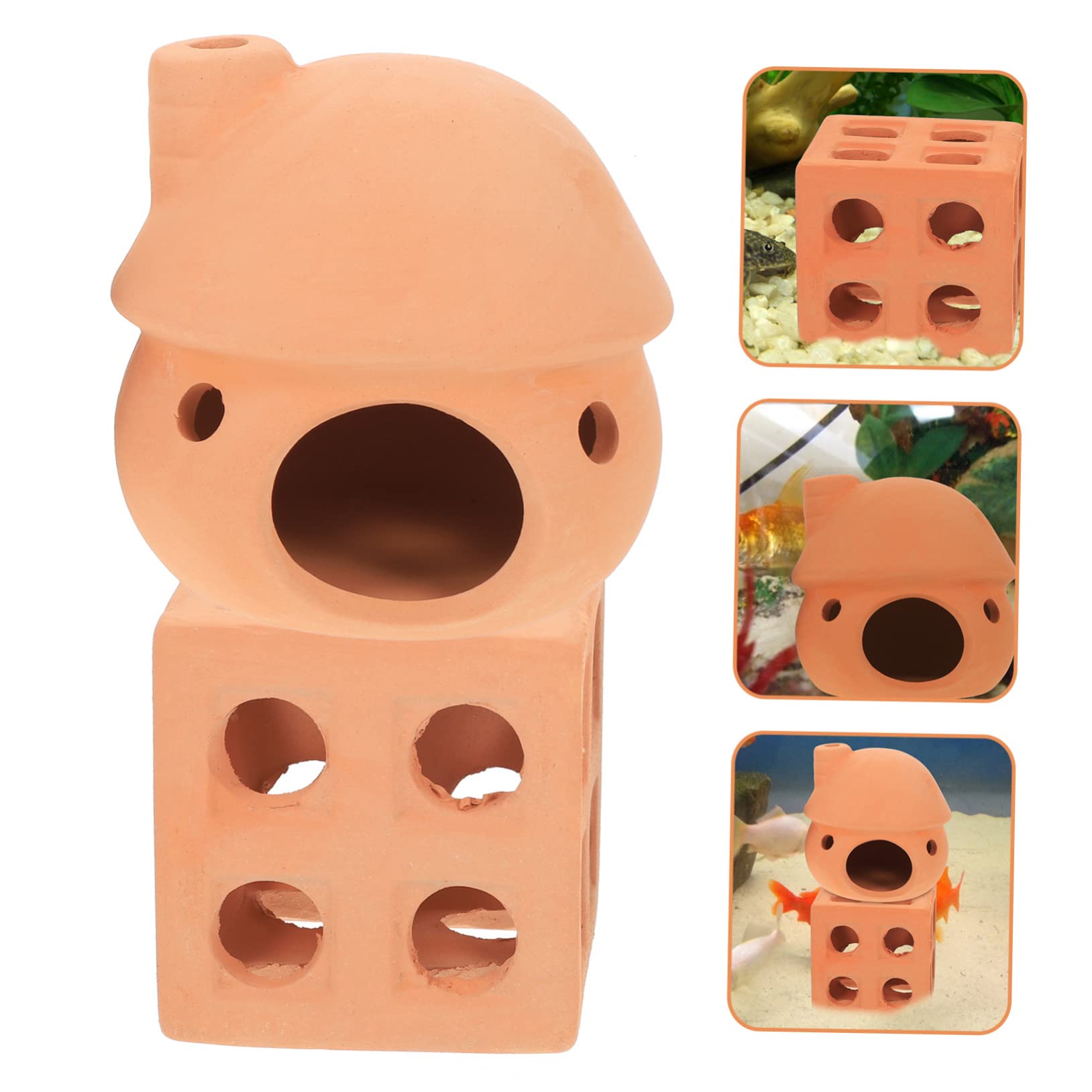 Mipcase 6stücke Aquarium Versteck Höhle Für Fische Und Garnelen Sichere Dekoration Für Aquarien Als Versteck Und Zuchtplatz Unterwasser Ornament Für Fischbecken