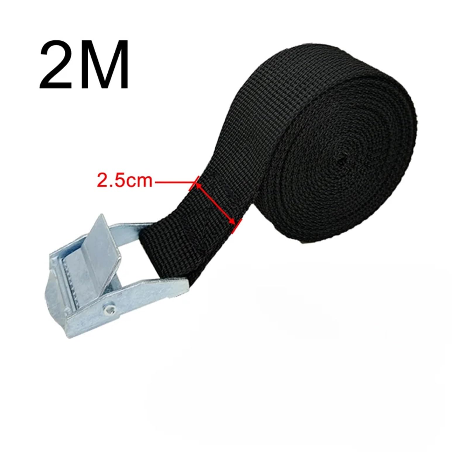 Paski ładunkowe 2M z klamrą, pas mocujący do motocykla, samochodu, roweru, metalowej liny holowniczej, mocny pas mocujący z grzechotką do torby bagażowej,Pas z zapadką