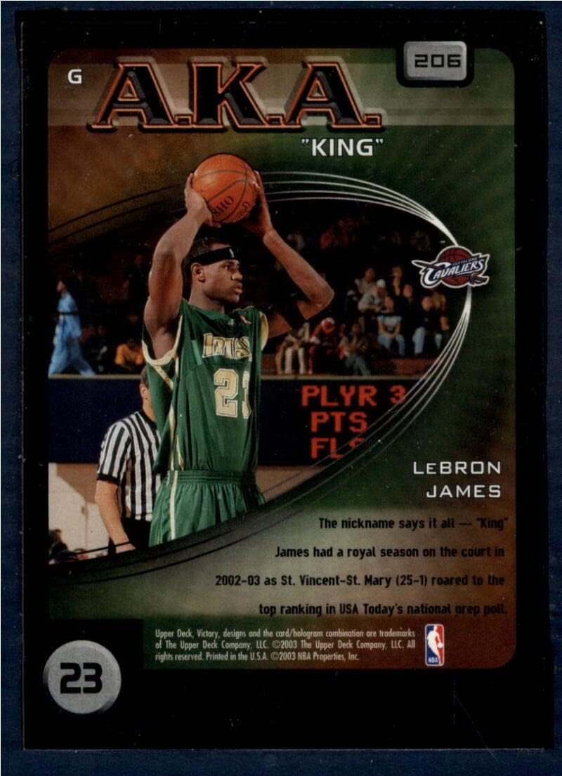 2003-04 Upper Deck Victory #206 Lebron James NM-MT Cleveland Cavaliers Basketball