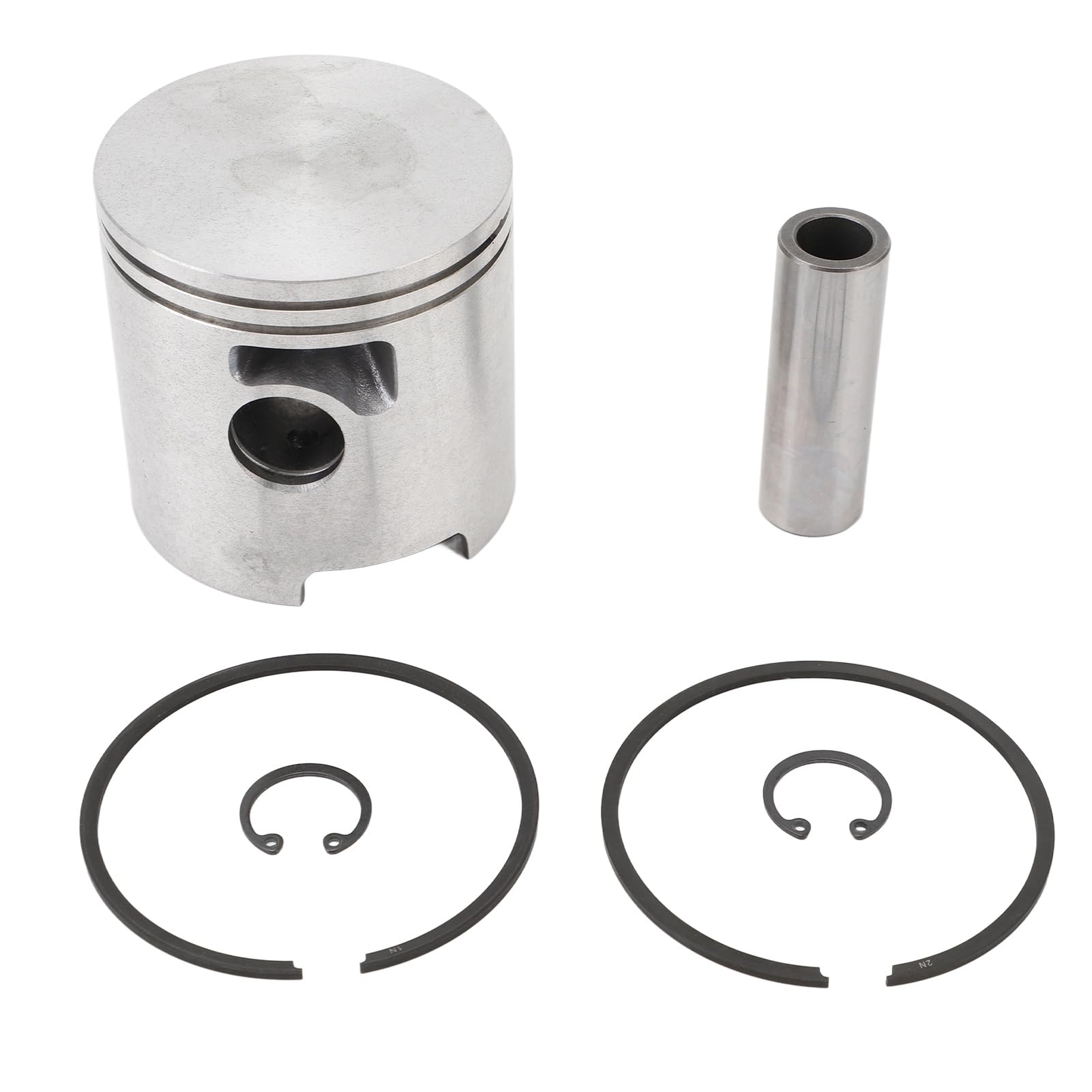 Kit de Pistón de Biela de Motor Kit de Pistón de 56 Mm con Anillo de Pistón 767821968A5 Juego de Clips de Pasador de Conjunto de Pistón de Motor de Barco para Fueraborda de 15 a