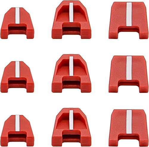 42-38-0017 Kit de almohadillas de punta de clavadora para M18 2746-20 18ga, kit de almohadillas de goma roja/plástico, juego de 9