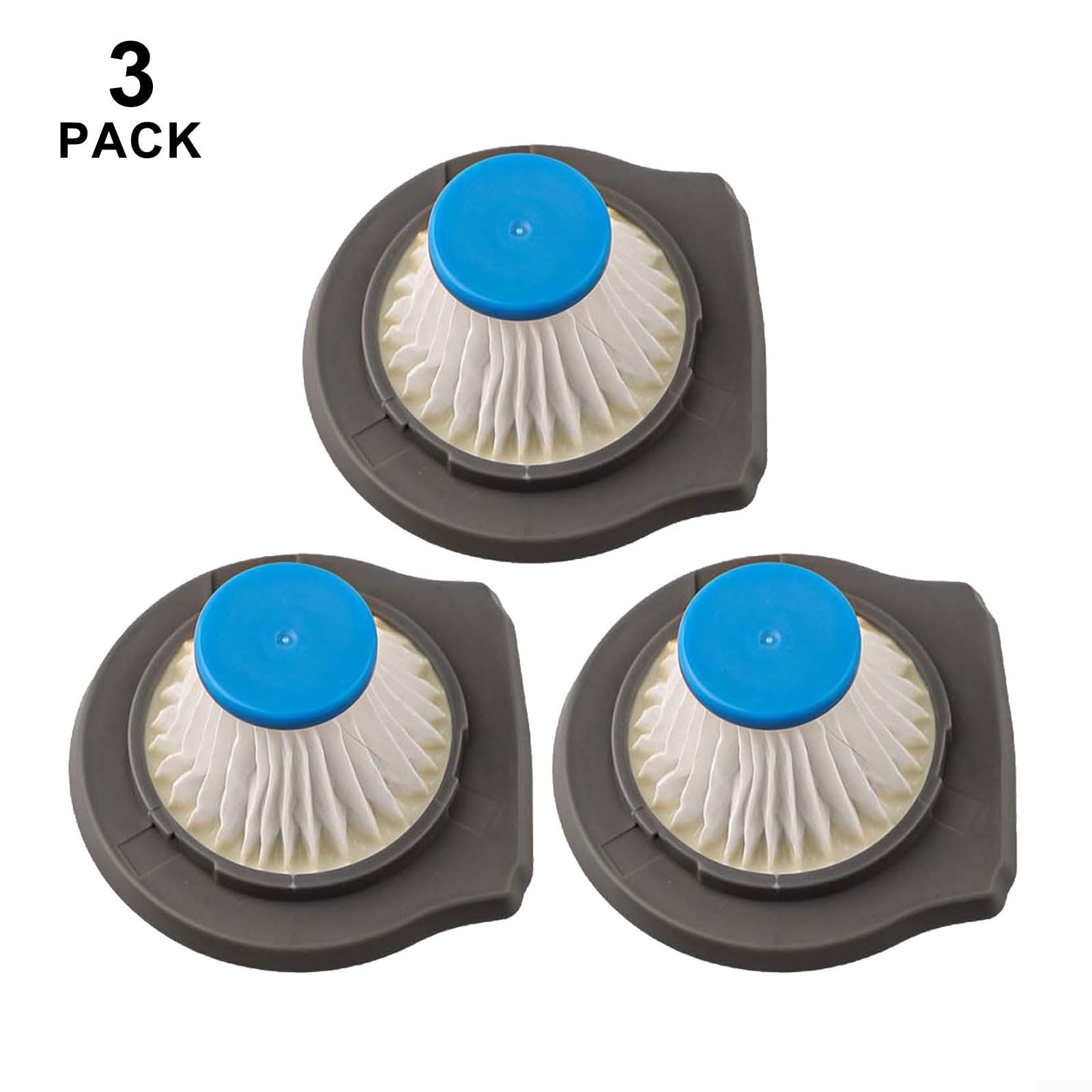 3 Pcs Vacuum Filter Replacement For Dustbuster, Handheld Vacuum Filters Washable Replacement For BLACK & DECKER For HLVCF10 Series Models(3 PACK)
