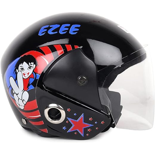 ASR Ahad Kids Helmet - Comfortable & Safe Black