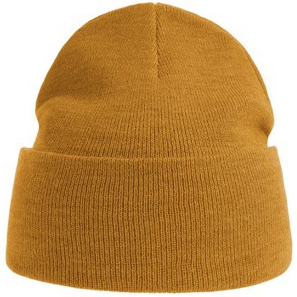 Atlantis Men's Mustard Yellow Unisex Adult Pure Recycled Beanie (One Size) (Mustard Yellow)
