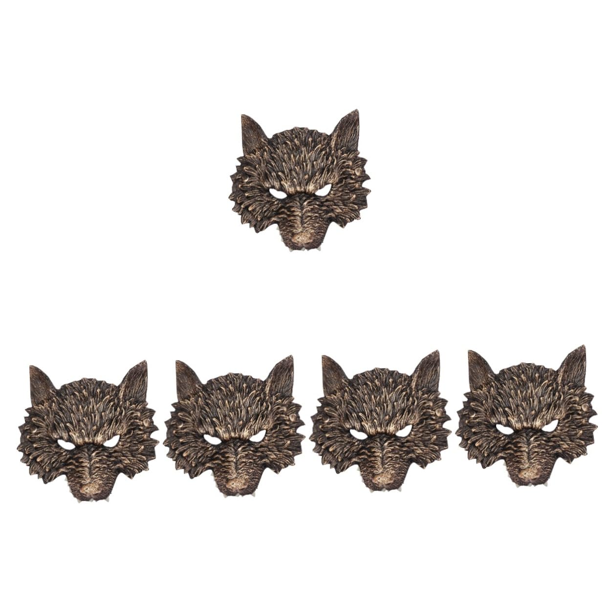 Toyvian Lot De 5 Masques Décoratifs 3d En Pu Pour Halloween Accessoires De Déguisement Pour Garçons Et Filles