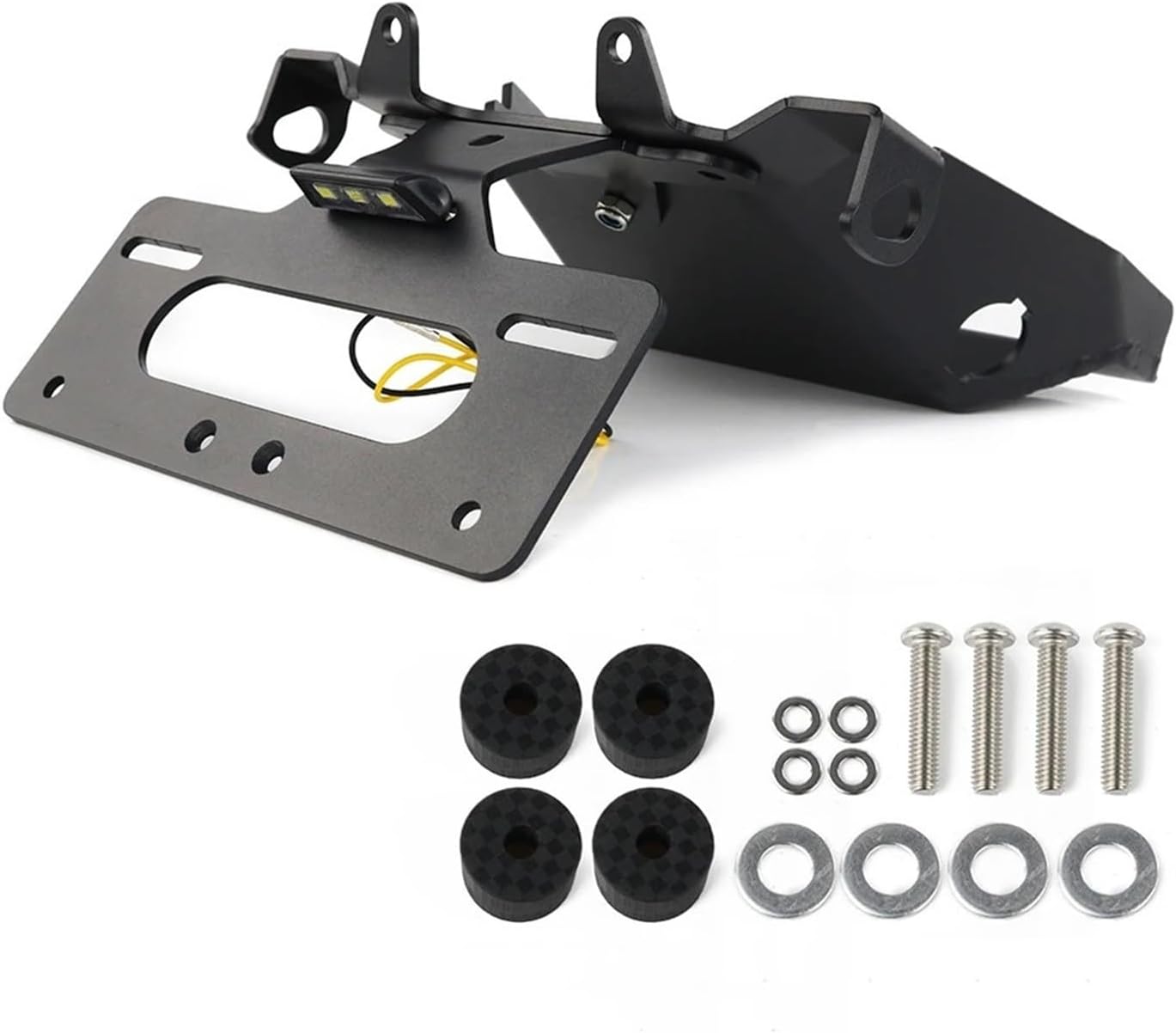 Motorcycle Compatible with Ducati Monster 696 1100 EVO 795 659 796 License Plate Holder Bracket with Light Tail Tidy Fender Eliminator