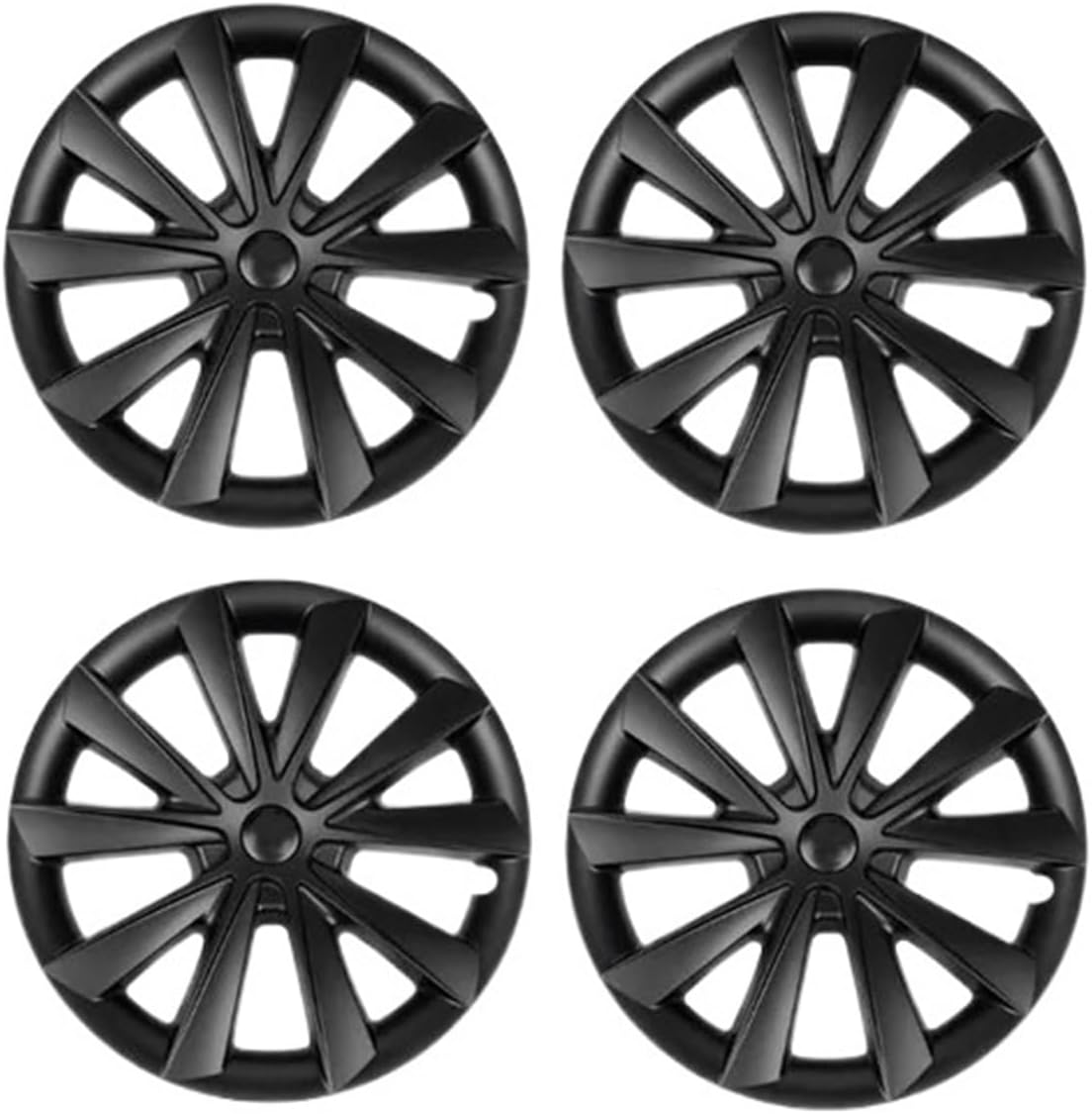 4 個ハブキャップ 18 インチハブキャップ、テスラモデル 3 アクセサリー 2018-2023 交換用ホイールキャップ自動車フルリ