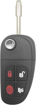 Replacement For 2002 2003 2004 2005 2006 2007 2008 Jaguar X-Type XTYPE Key Fob FCCID NHVWB1U241, CWTWB1U243 ;by AUTO KEY MAX SINGLE
