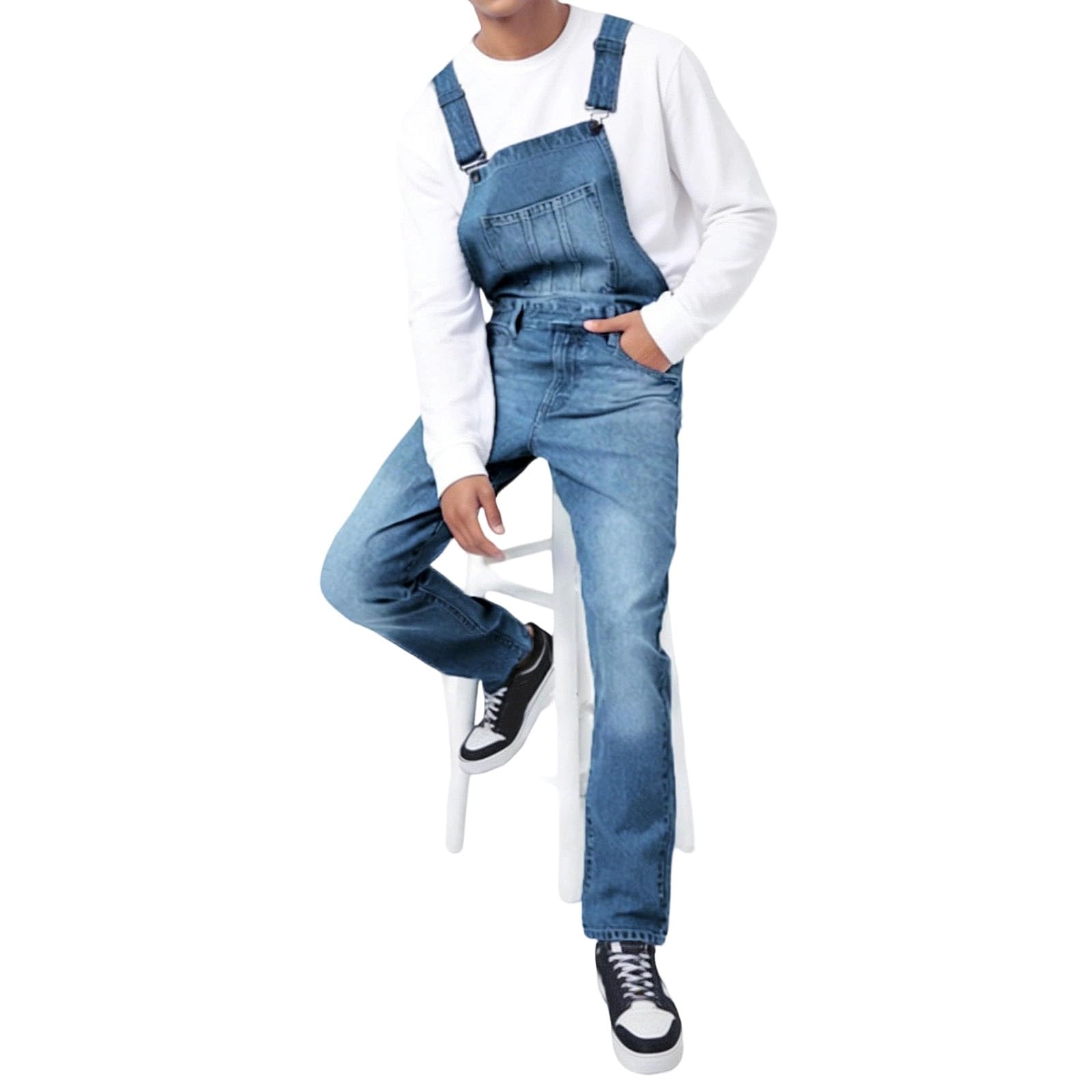 Peto de algodón para hombre, pantalones cortos transpirables y cómodos, resistentes, holgados, con bolsillos, para uso diario