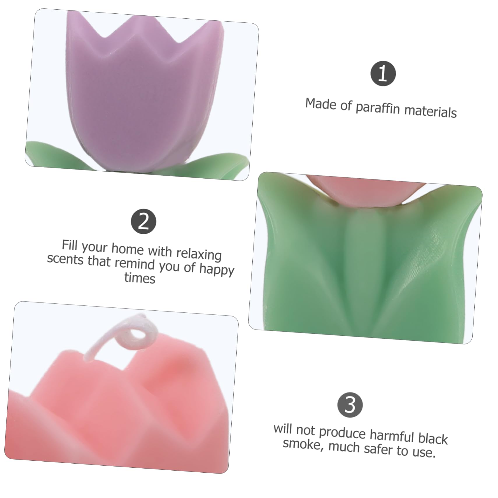 Paquete De 3 Velas Decorativas Con Forma De Vela Para Decoración Del Hogar Para Pascua