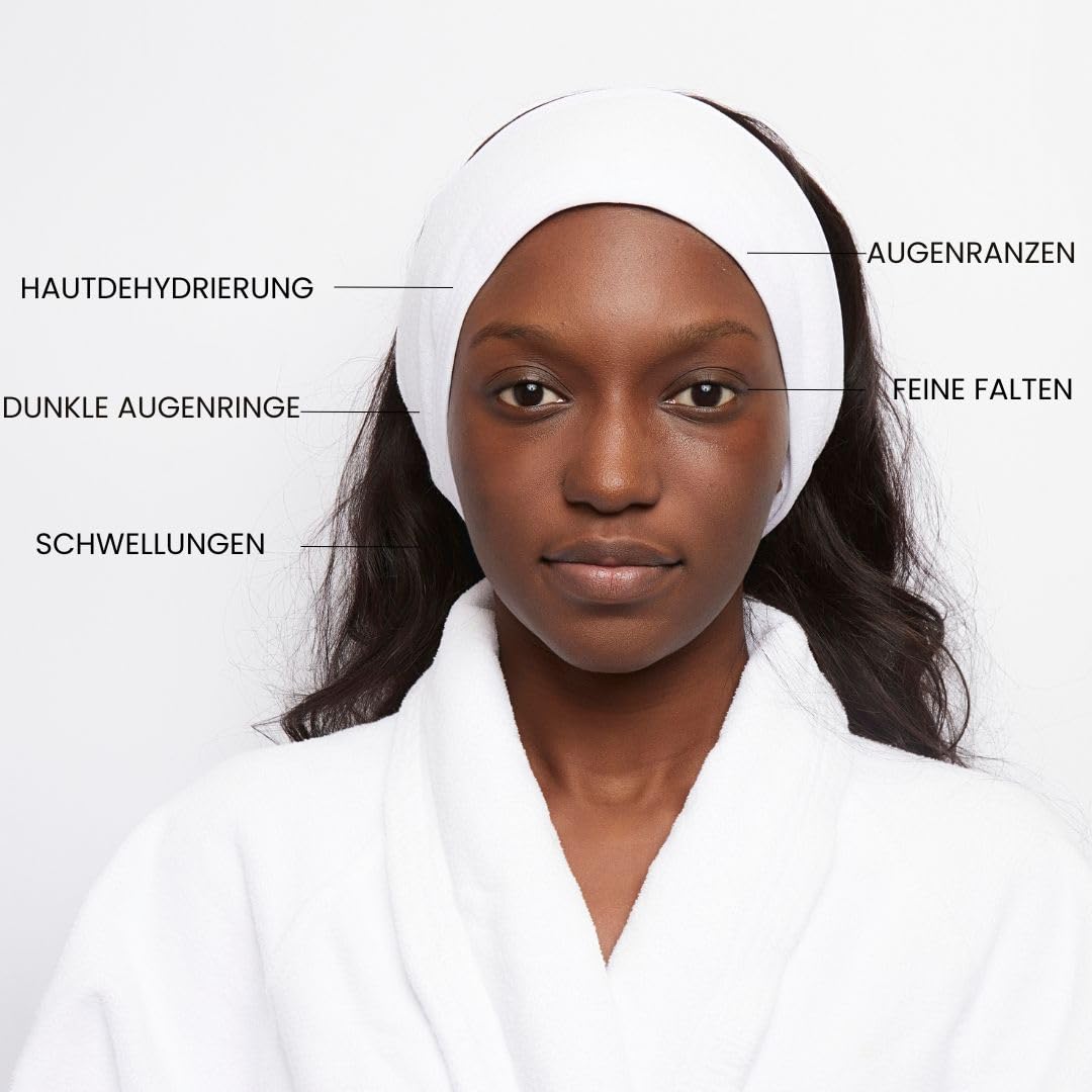 Augencreme-Set mit doppelter Wirkung – Anti-Aging- und feuchtigkeitsspendendes Augengel gegen Augenringe, Schwellungen und feine Linien – Augenbehandlung mit Hyaluronsäure und Peptiden – 2 x 15 ml