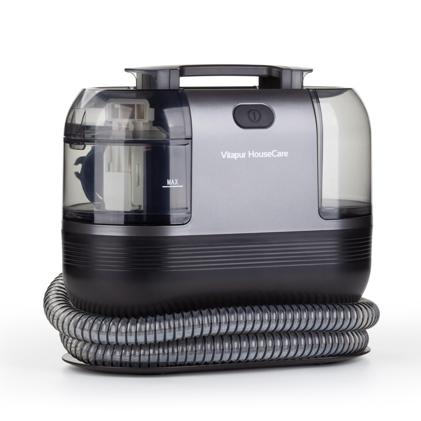 Tiefenreiniger Vitapur PRO - 350W-Motor, HEPA-Filter, duale Tanks für sauberes&schmutziges Wasser, vielseitige Aufsätze für die gründliche Reinigung von Teppichen, Polstern&Autositzen