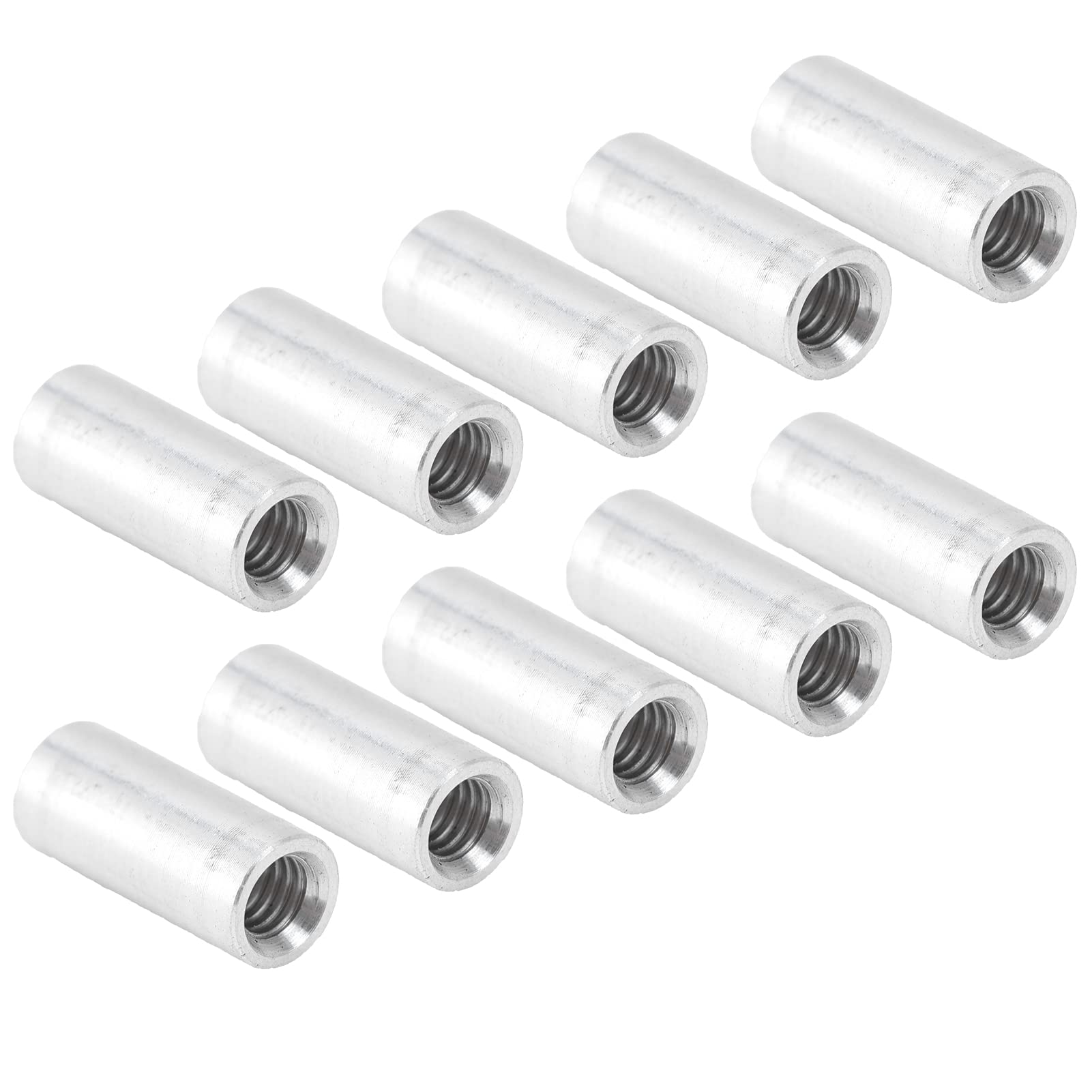 10 Pieces M4x0.7-Pitch Female Threaded Round Standoff Aluminum Alloy for Circuit Board/Electronics/Mechanical Assemblies(20mm Long)
