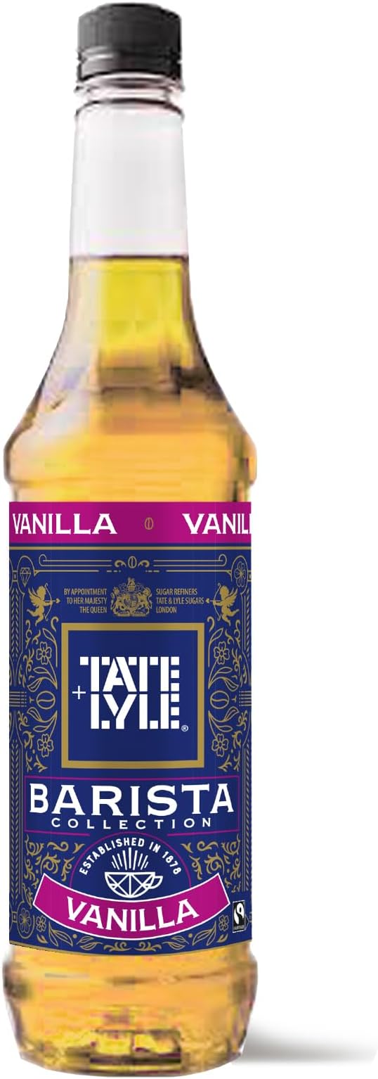 Vanilla Syrup - Fairtrade Set, Vegan and Vegetarian Friendly - Vanilla Coffee Syrup, Cold Drinks and Hot Drinks - Produced in the UK - 750ml