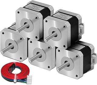 5pcs 3D Printer Nema17 Stepper Motor 42 Motor Nema 17 Motor 42BYGH 1.5A 17HS4401 17HS4401S Motor 4-lead Compatible With 3D Printer CNC XYZ (Size : 17HS4401-XH2.54)