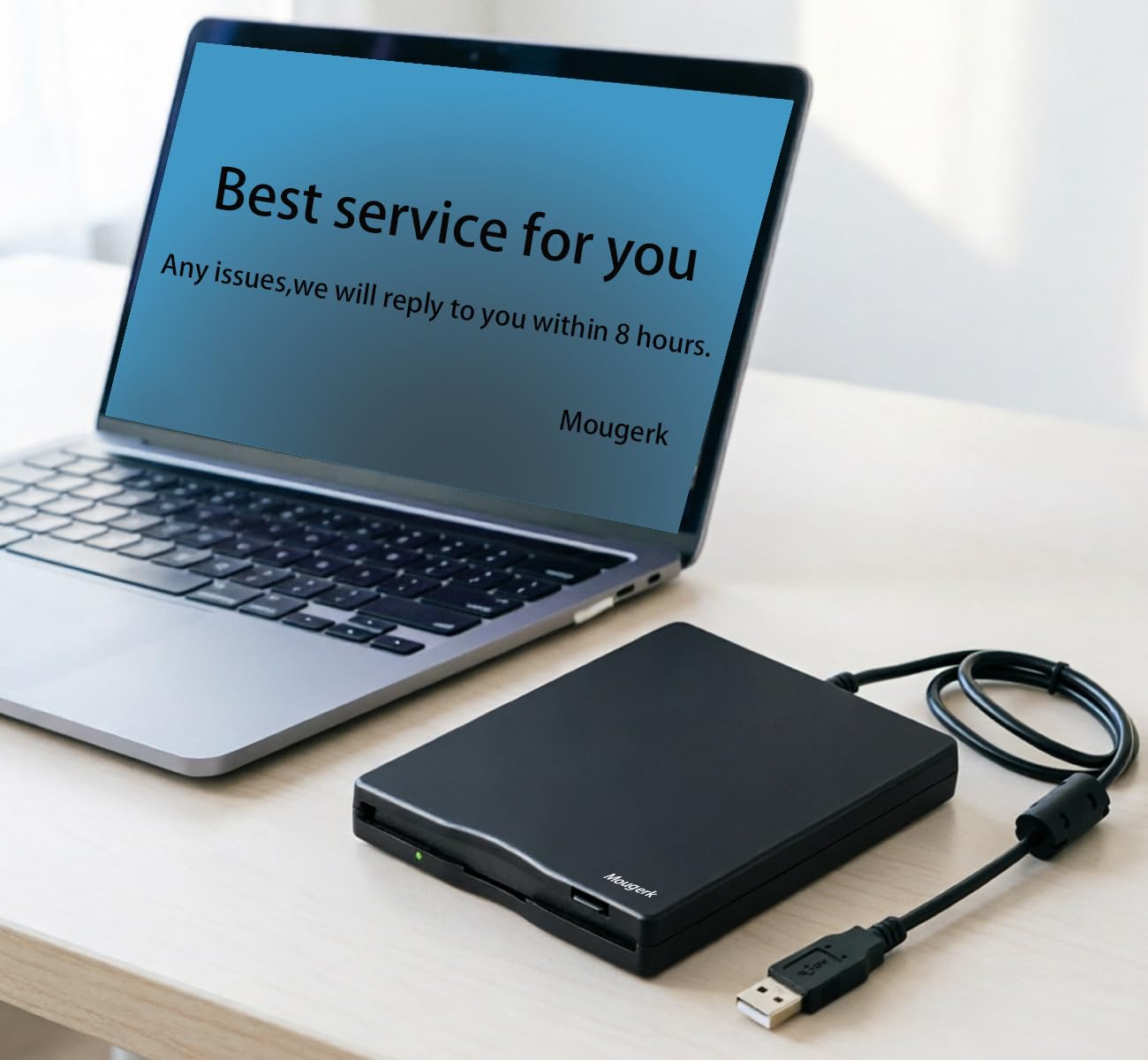 Unidad de disquete USB, unidad de disquete externa USB de 3.5 pulgadas, 1.44 MB FDD, unidad USB portátil Plug and Play para portátiles, computadoras de escritorio y portátiles (negro)